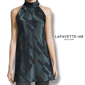 Lafayette 148 New York Tessie Sleeveless Fontainebleau Devoré Blouse SZ XL